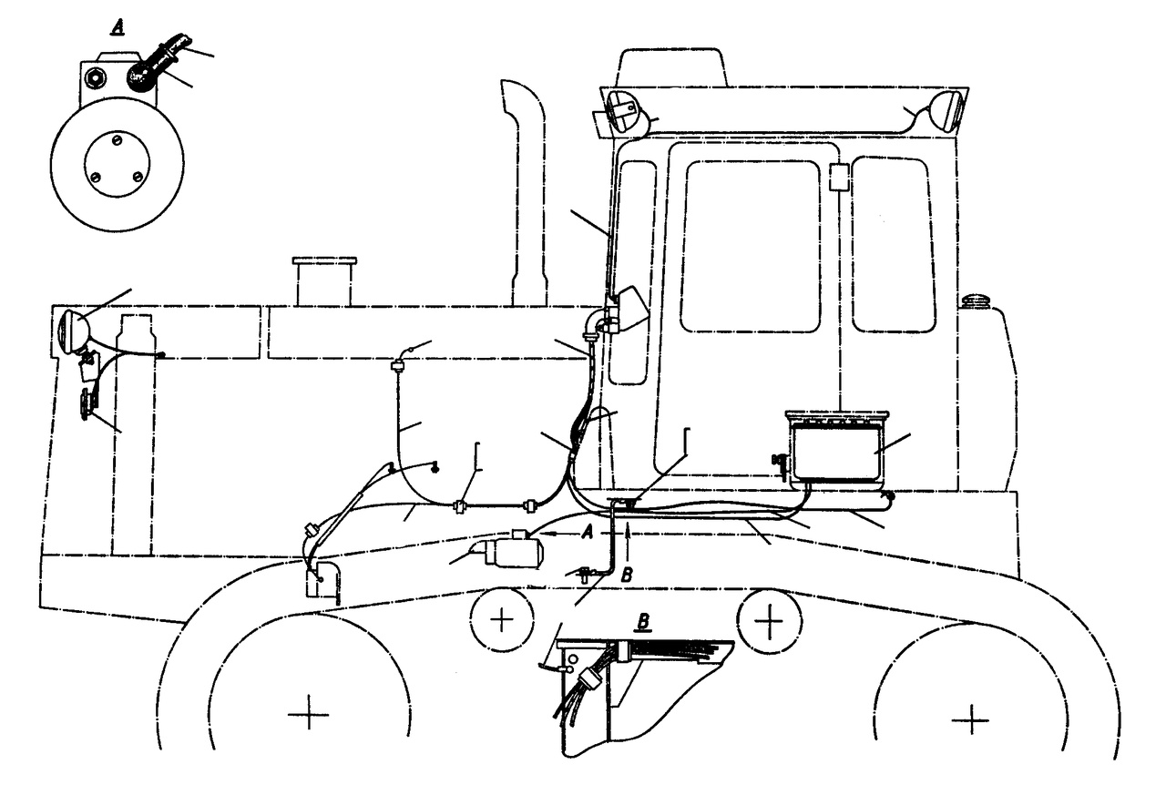 Электрооборудование тракторов Т-170.00 и Т-170.01 с пусковым двигателем